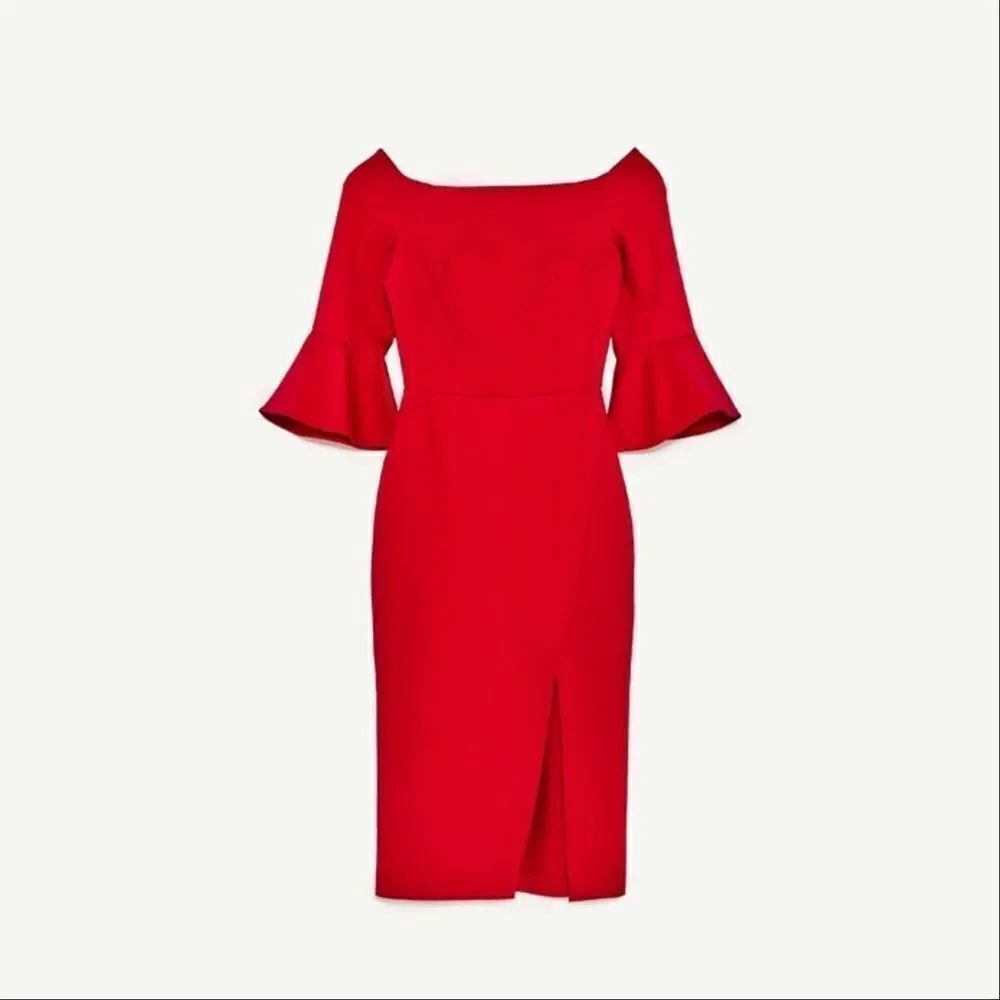 ✨ZARA RED SHIFT DRESS✨ - Picture 5 of 5